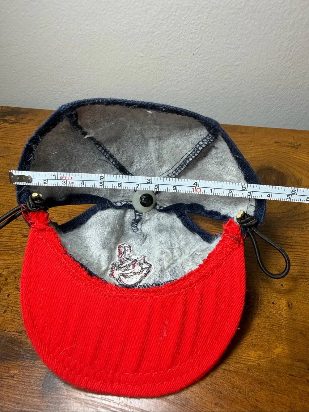 Rare Vintage 90s Cleveland Indians Chief Wahoo MLB Pet Dog Hat (Size S/M)